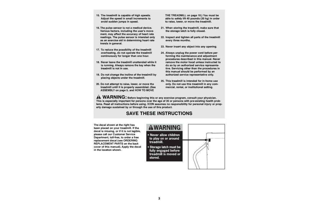 Weslo WLTL27080 user manual 