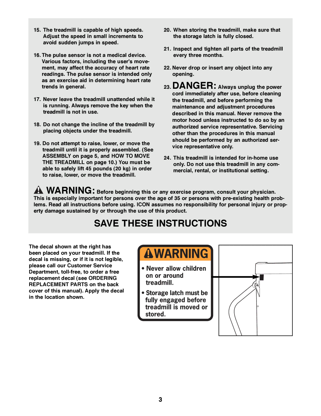 Weslo WLTL27081 user manual 