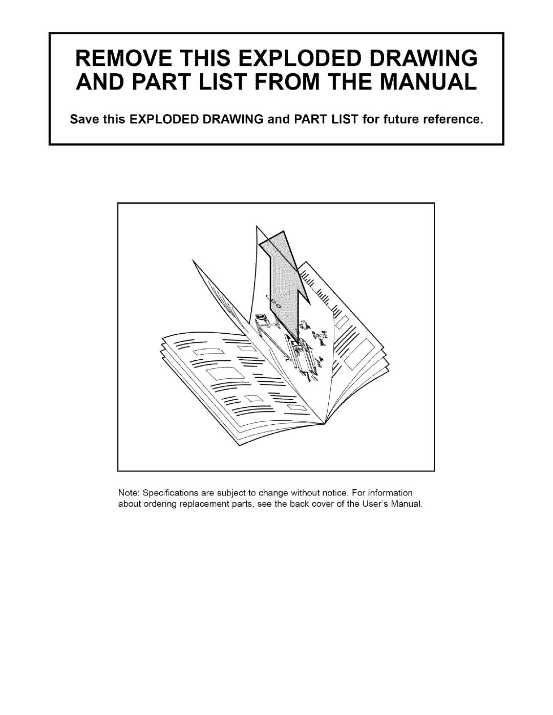 Weslo WLTL29010 user manual Remove This Exploded Drawing And Part List From The Manual 
