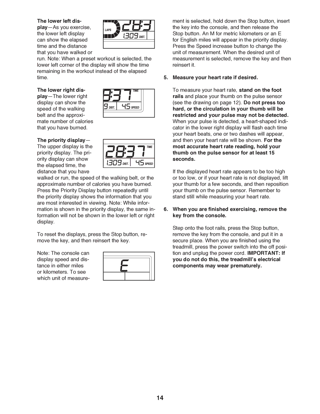 Weslo WLTL31312.0 user manual Measure your heart rate if desired 