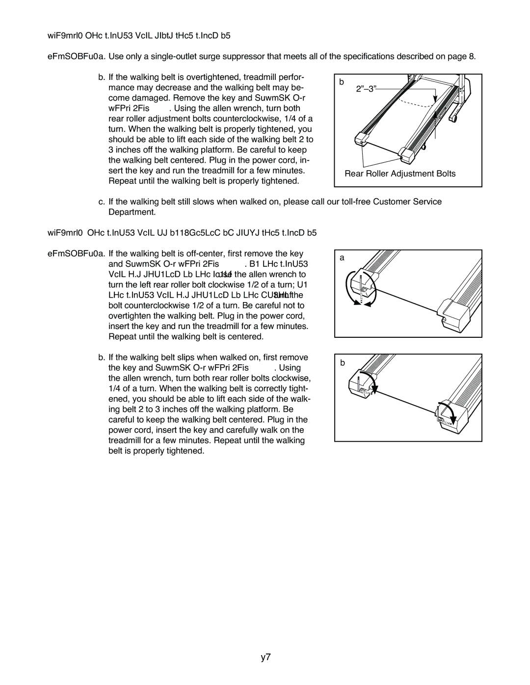 Weslo WLTL35520 user manual Problem The walking belt slows when walked on 