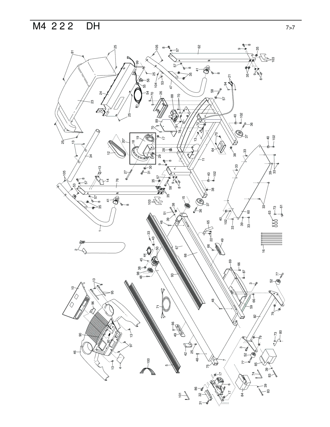 Weslo WLTL35520 user manual Exploded 