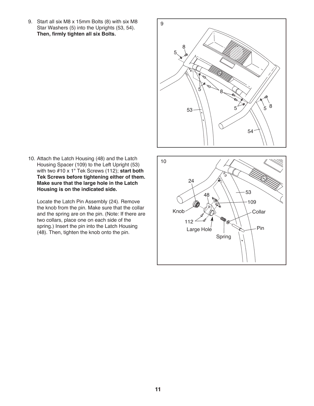 Weslo WLTL37308.0 user manual Then, firmly tighten all six Bolts 