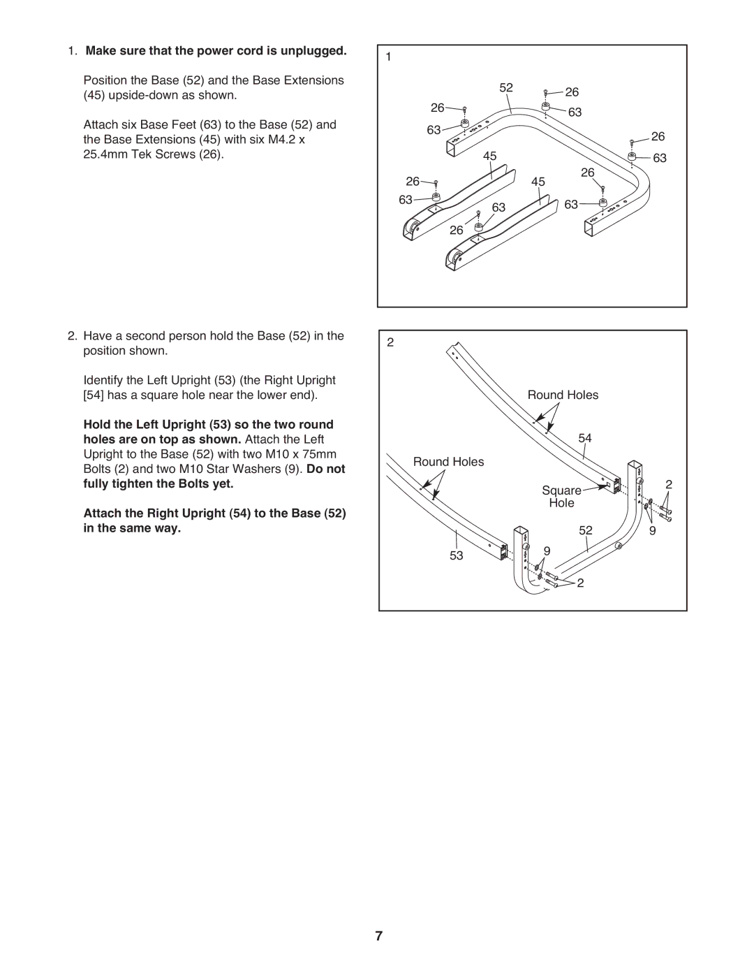 Weslo WLTL37308.0 user manual Make sure that the power cord is unplugged 