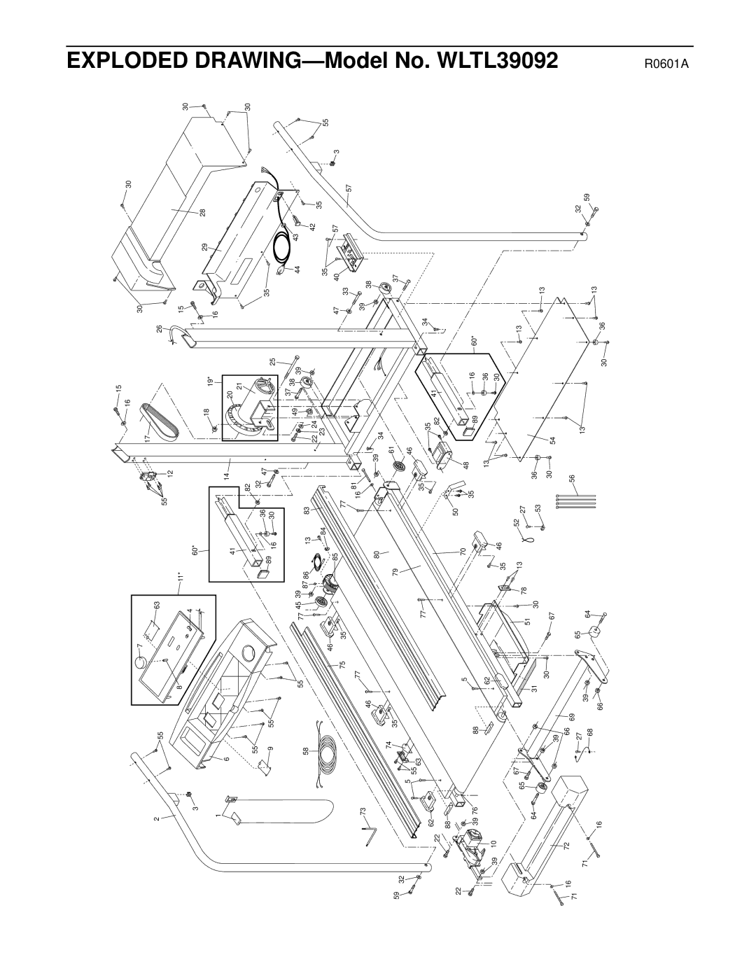 Weslo WLTL39092 user manual Exploded 