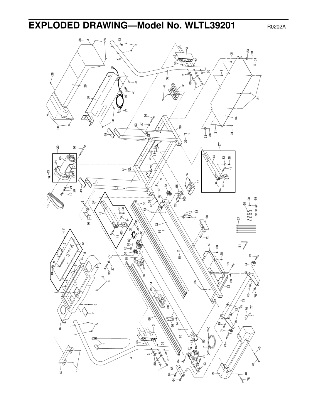 Weslo WLTL39201 user manual DRAWING-Model 