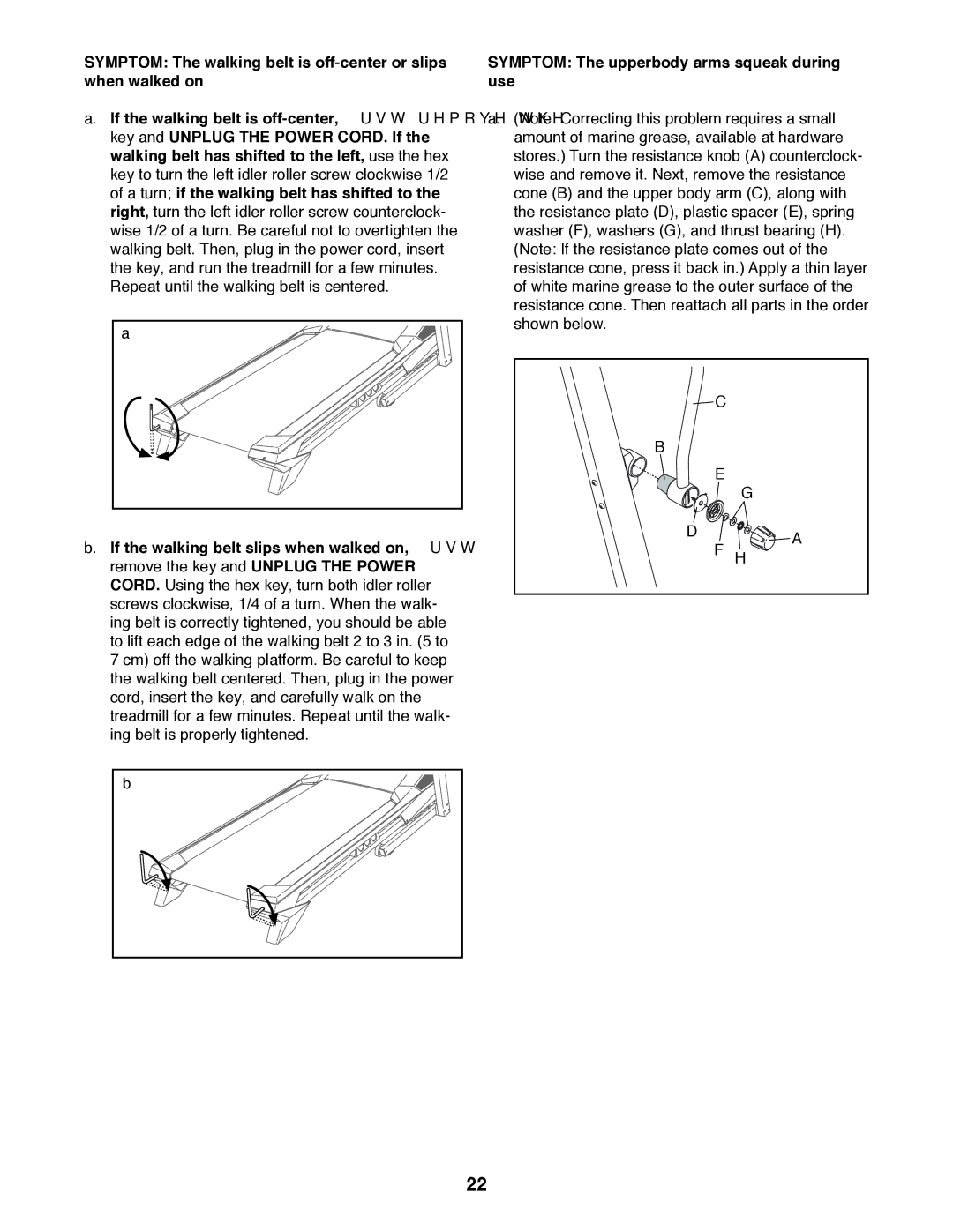 Weslo WLTL39312.0 user manual H a 