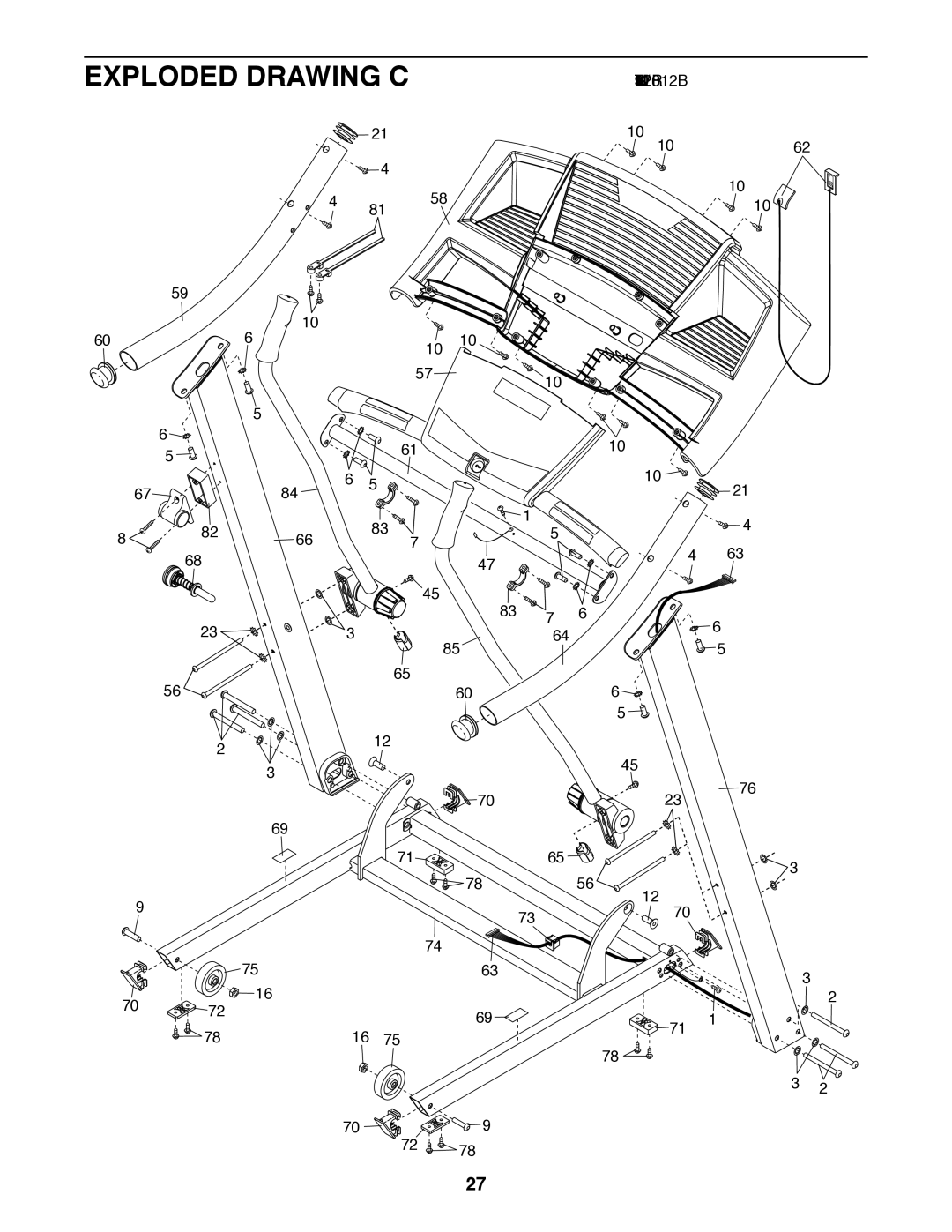 Weslo WLTL39312.0 user manual Exploded Drawing C 