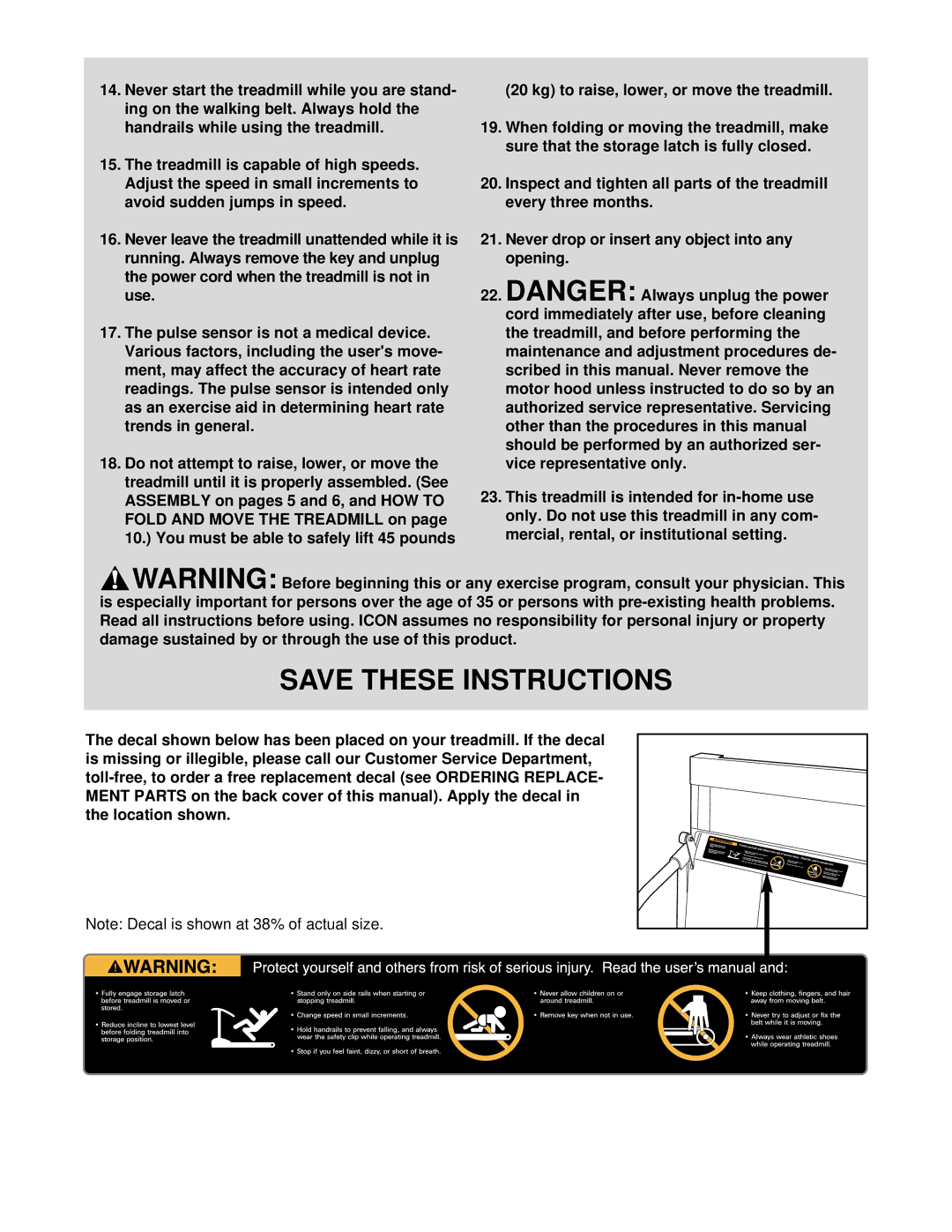 Weslo WLTL48410 user manual 