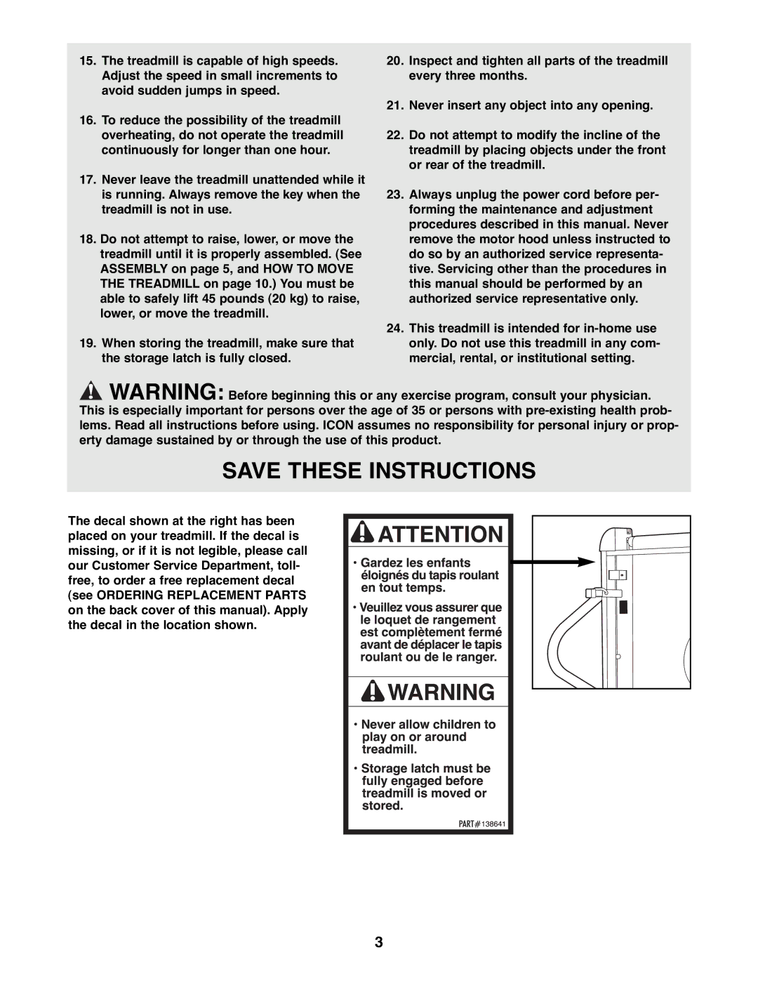 Weslo WLTL54081 user manual 