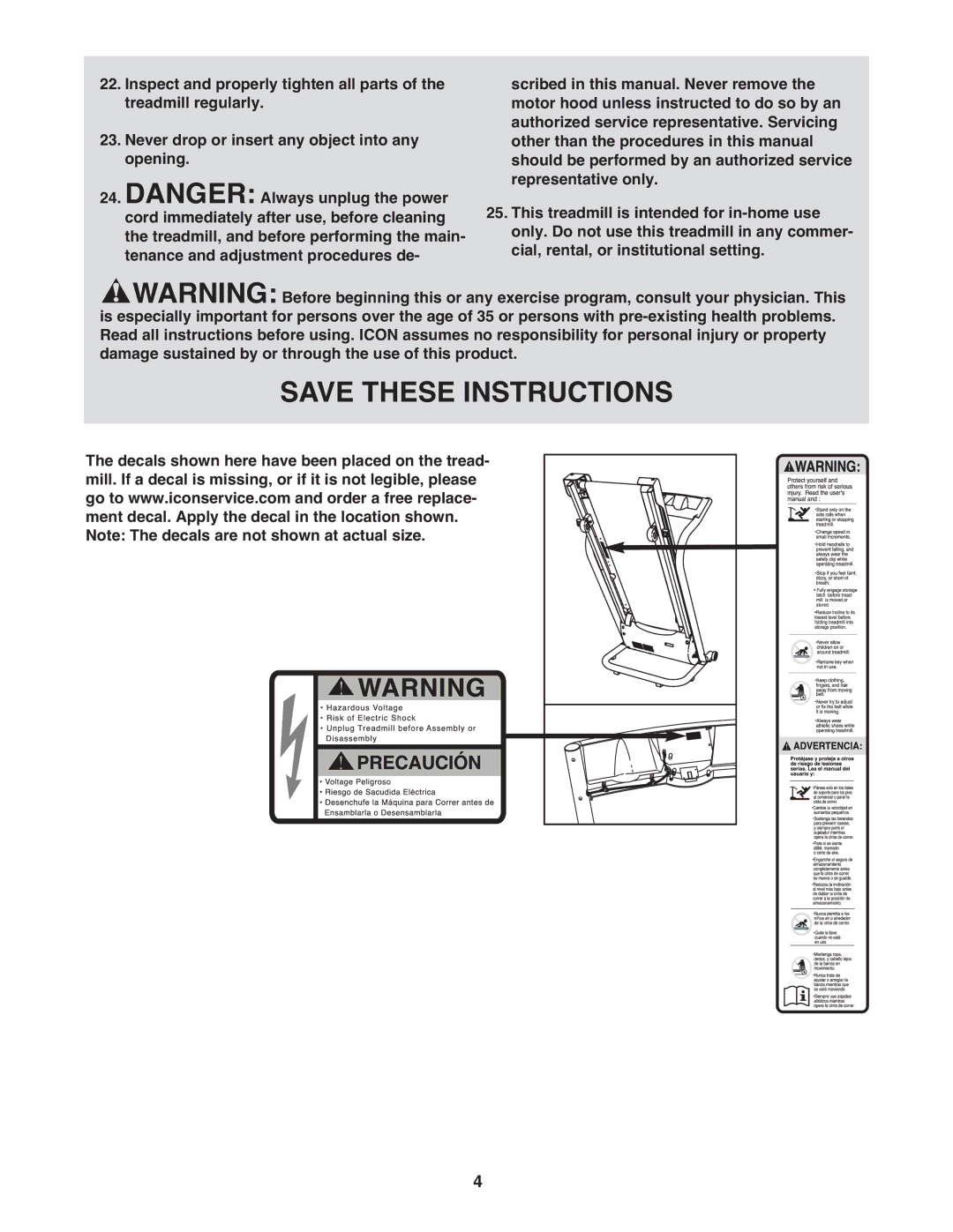 Weslo WMTL19408 user manual 