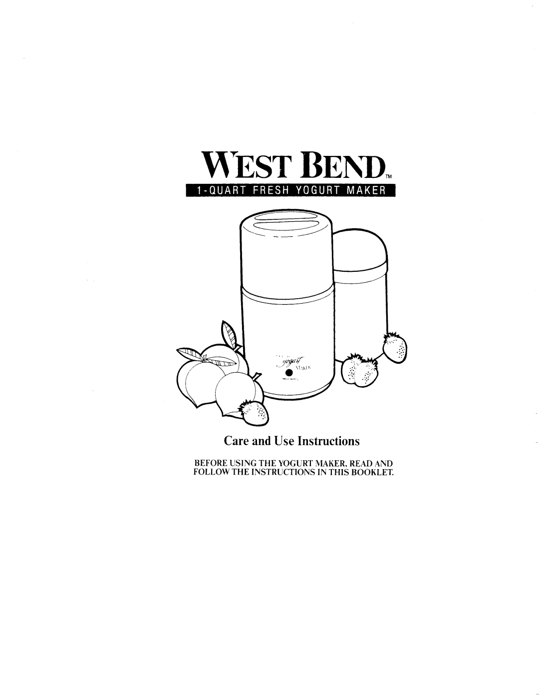 West Bend 6060 manual 