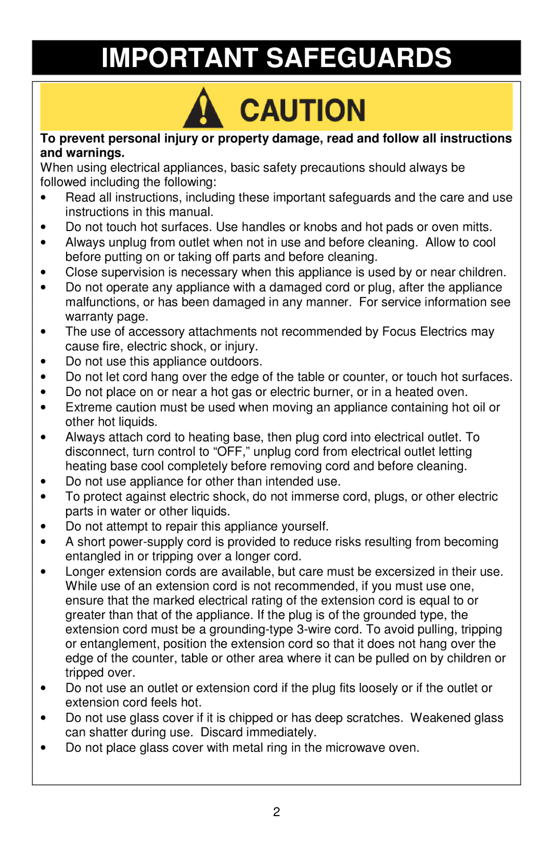 West Bend 84915 instruction manual Important Safeguards 