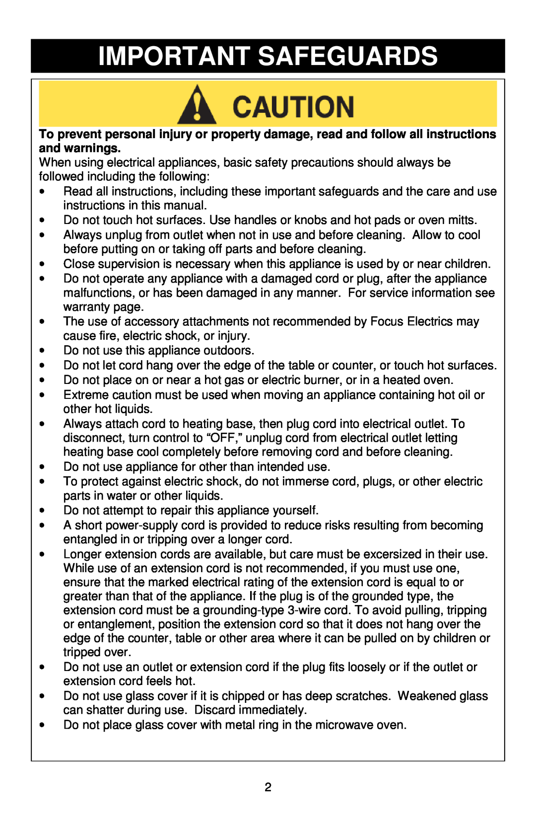 West Bend 84915 instruction manual Important Safeguards 