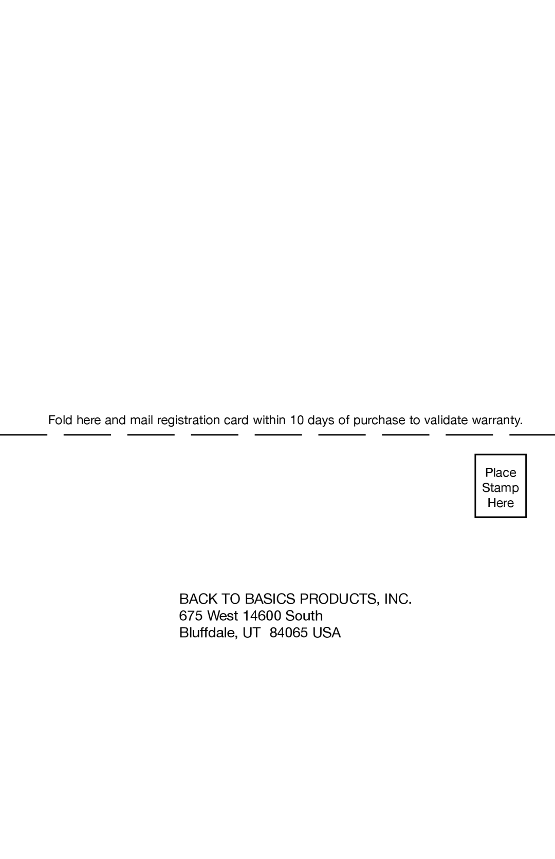 West Bend Back to Basics 5000 manuel dutilisation Back to Basics PRODUCTS, INC 