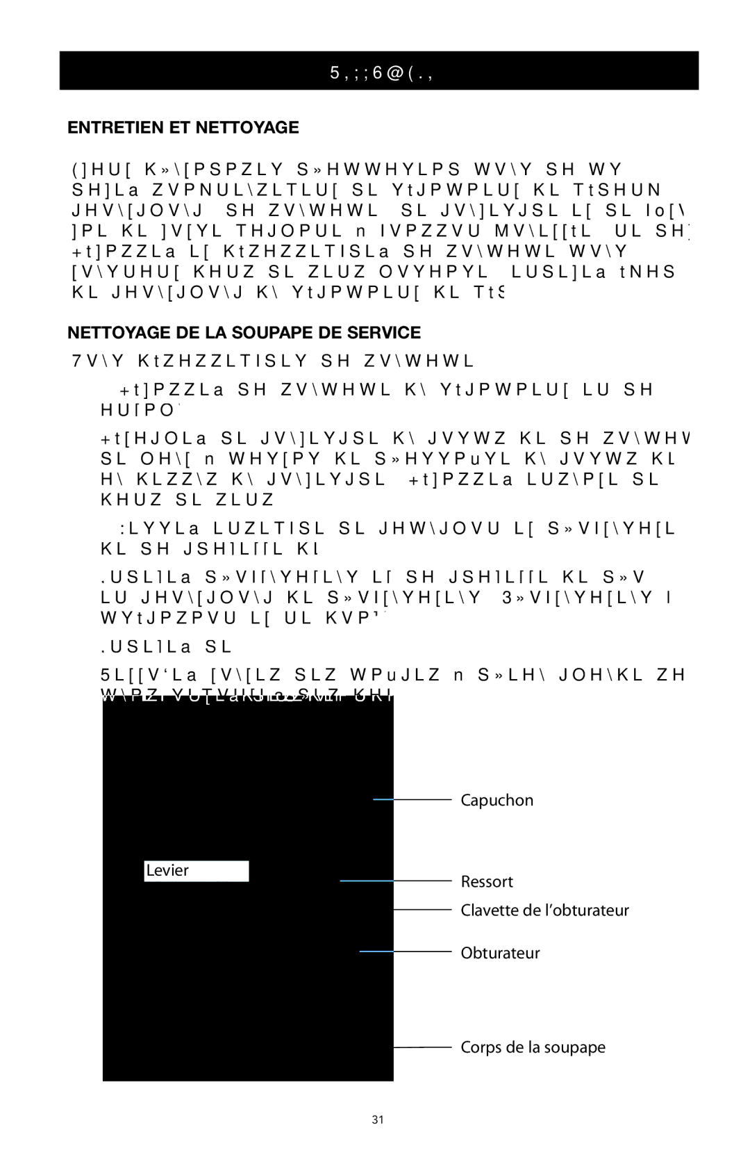 West Bend Back to Basics SR1000 manual Entretien ET Nettoyage, Nettoyage DE LA Soupape DE Service 