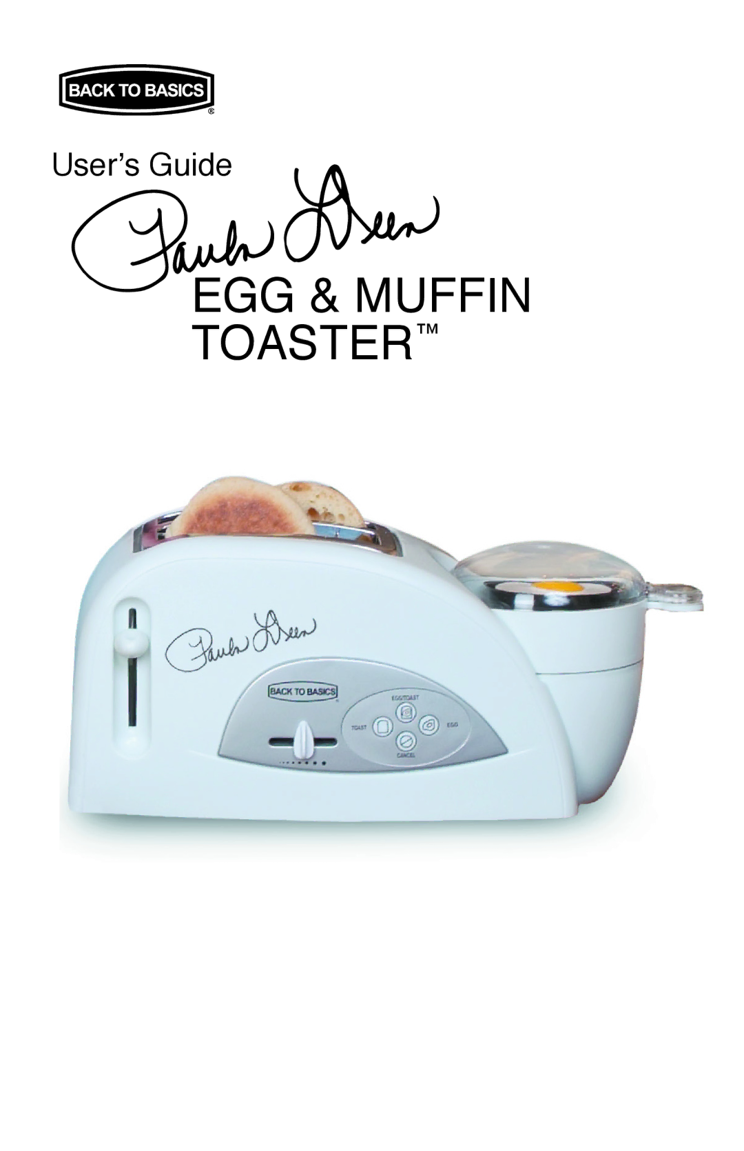 West Bend Back to Basics TEM500PDWH manual EGG & Muffi N Toaster 