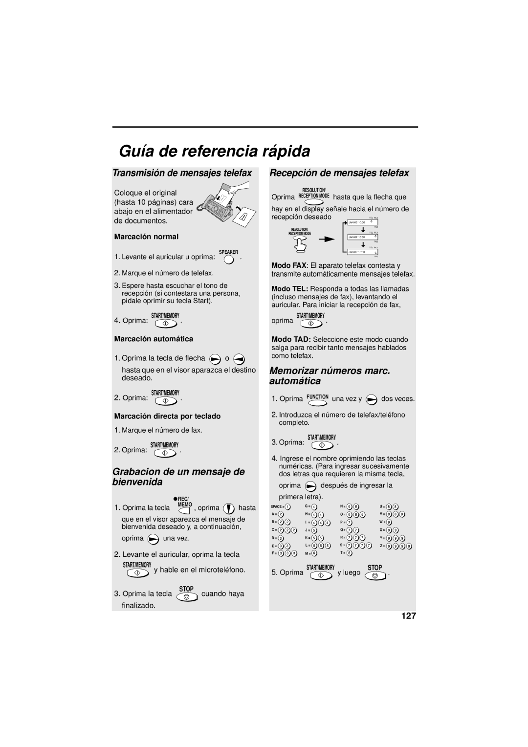 West Bend Back to Basics UX-CC500 manual Guía de referencia rá pida, 127 