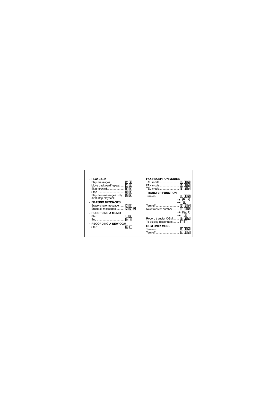 West Bend Back to Basics UX-CC500 manual Remote Commands 