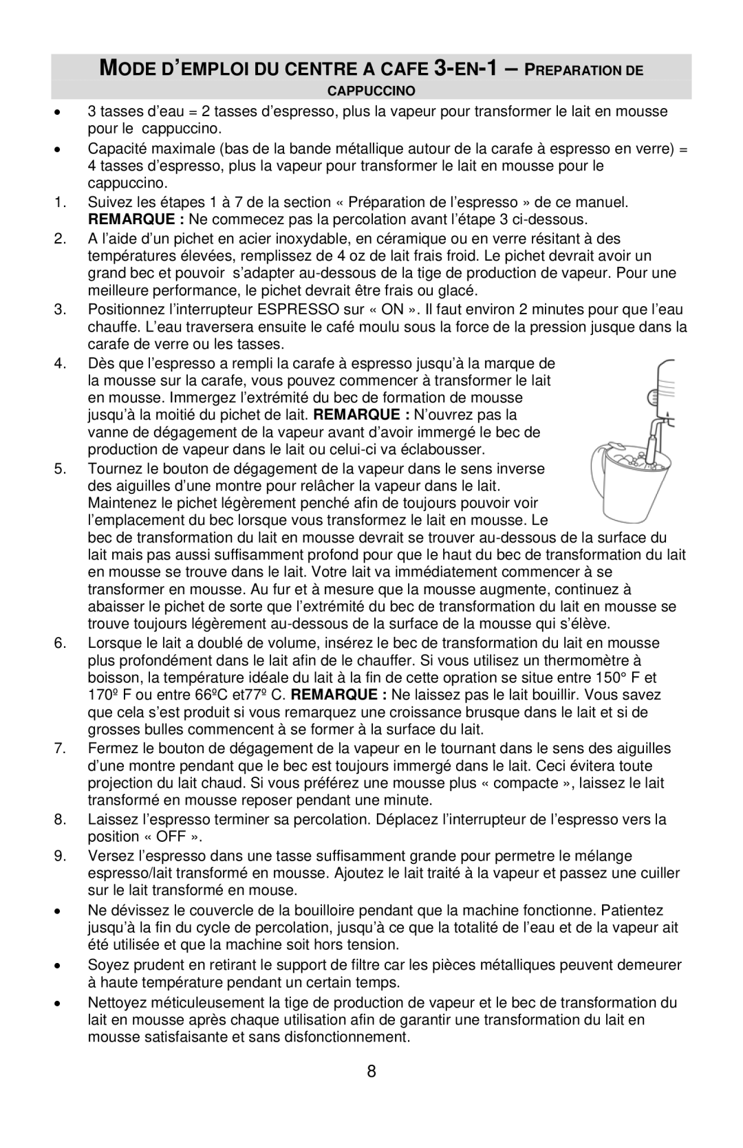 West Bend COFFEE CENTER instruction manual Mode D’EMPLOI DU Centre a Cafe 3-EN-1 Preparation DE 