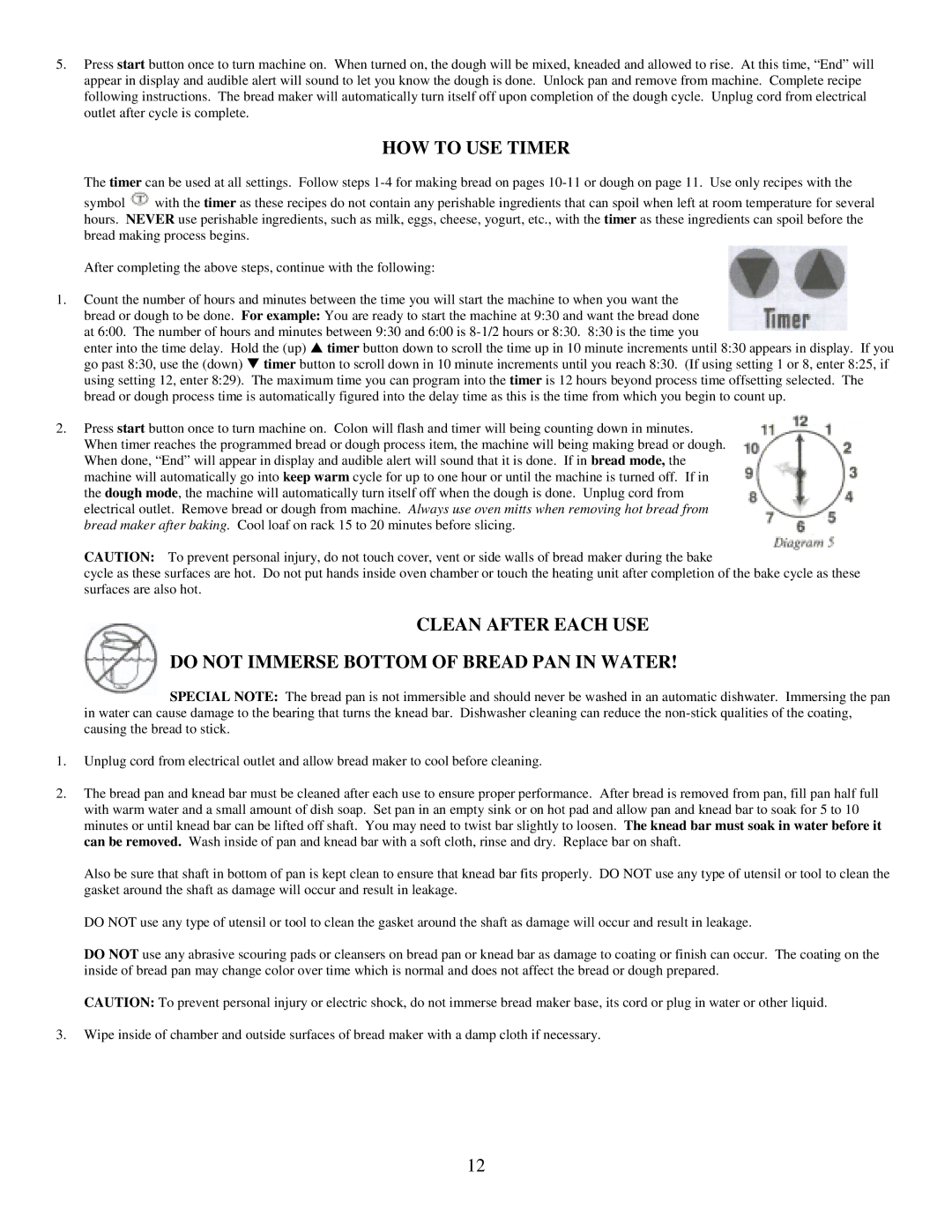 West Bend L5203 quick start HOW to USE Timer 