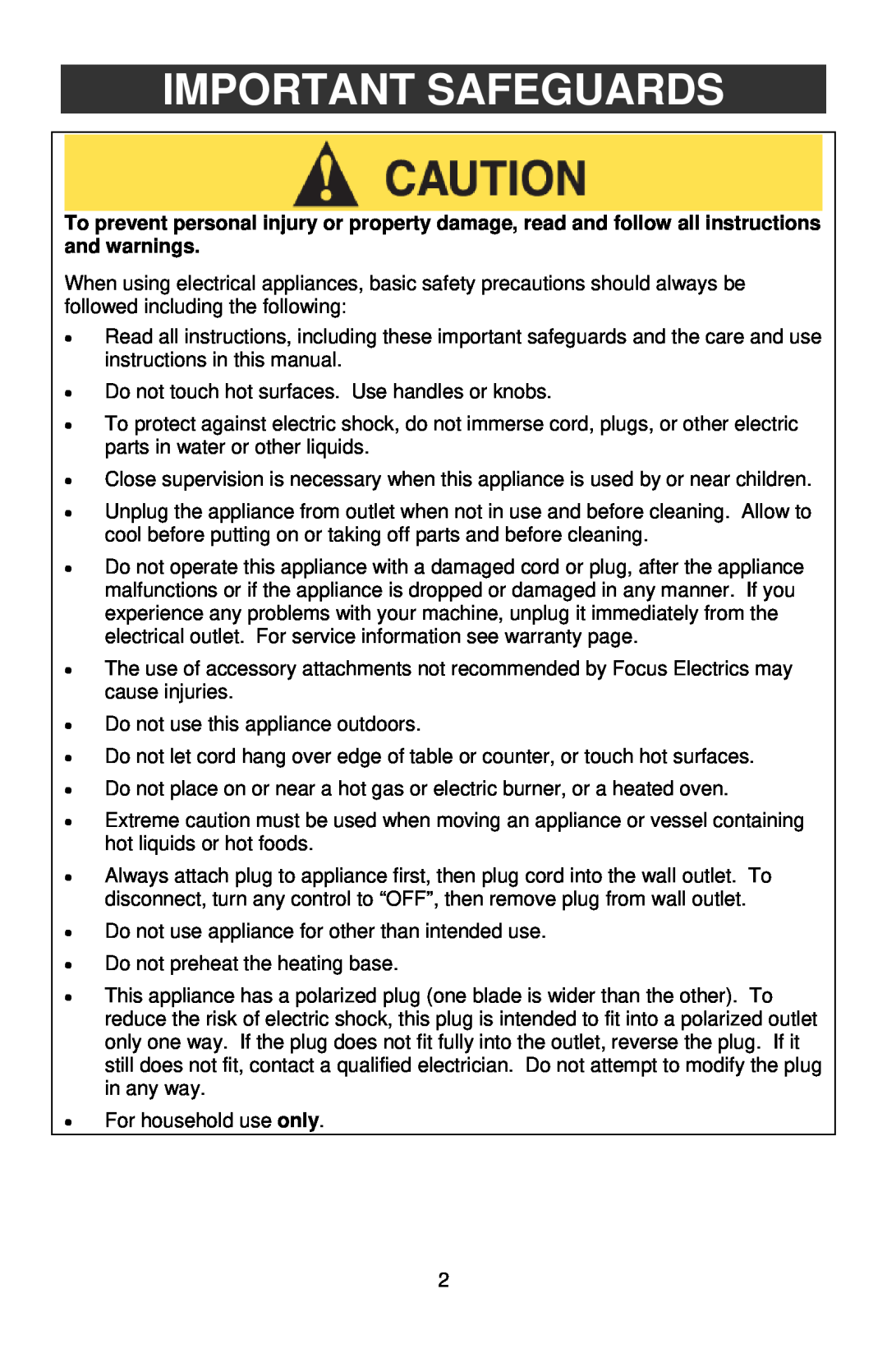 West Bend L5551E instruction manual Important Safeguards 