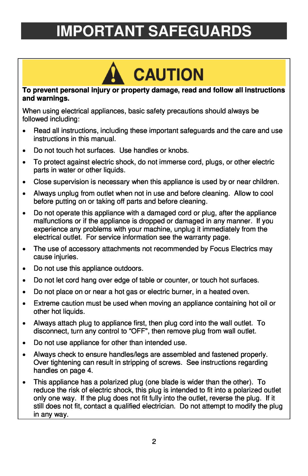 West Bend L5745A instruction manual Important Safeguards 