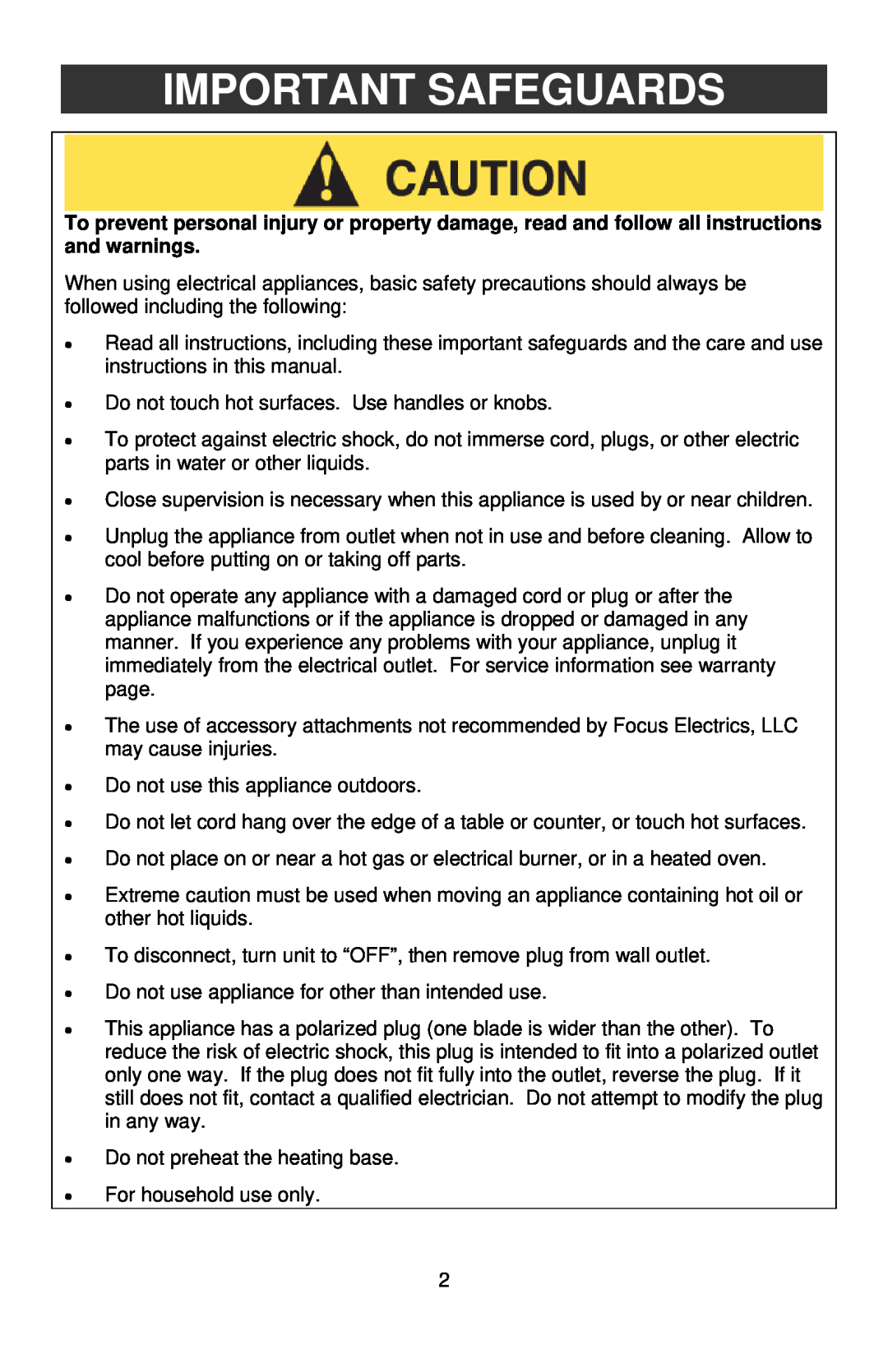 West Bend L5765, 86604CF instruction manual Important Safeguards 