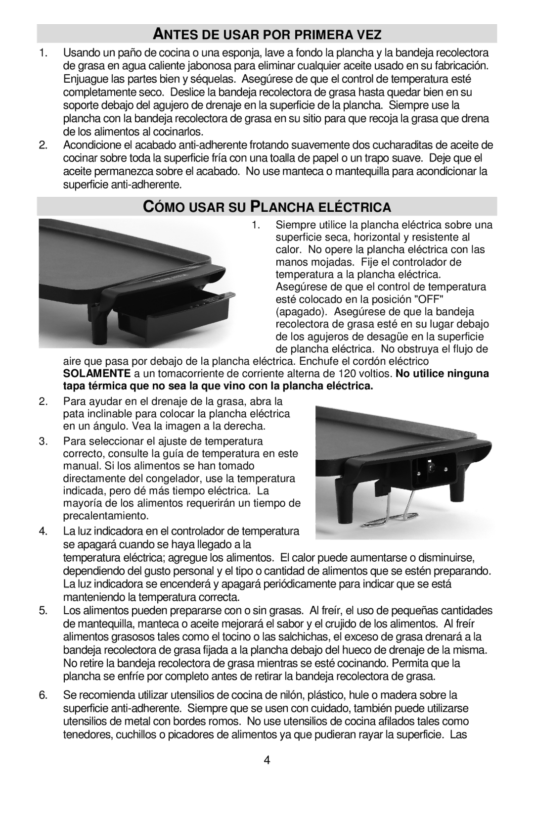 West Bend L5788, 76225 manual Antes DE Usar POR Primera VEZ, Cómo Usar SU Plancha Eléctrica 