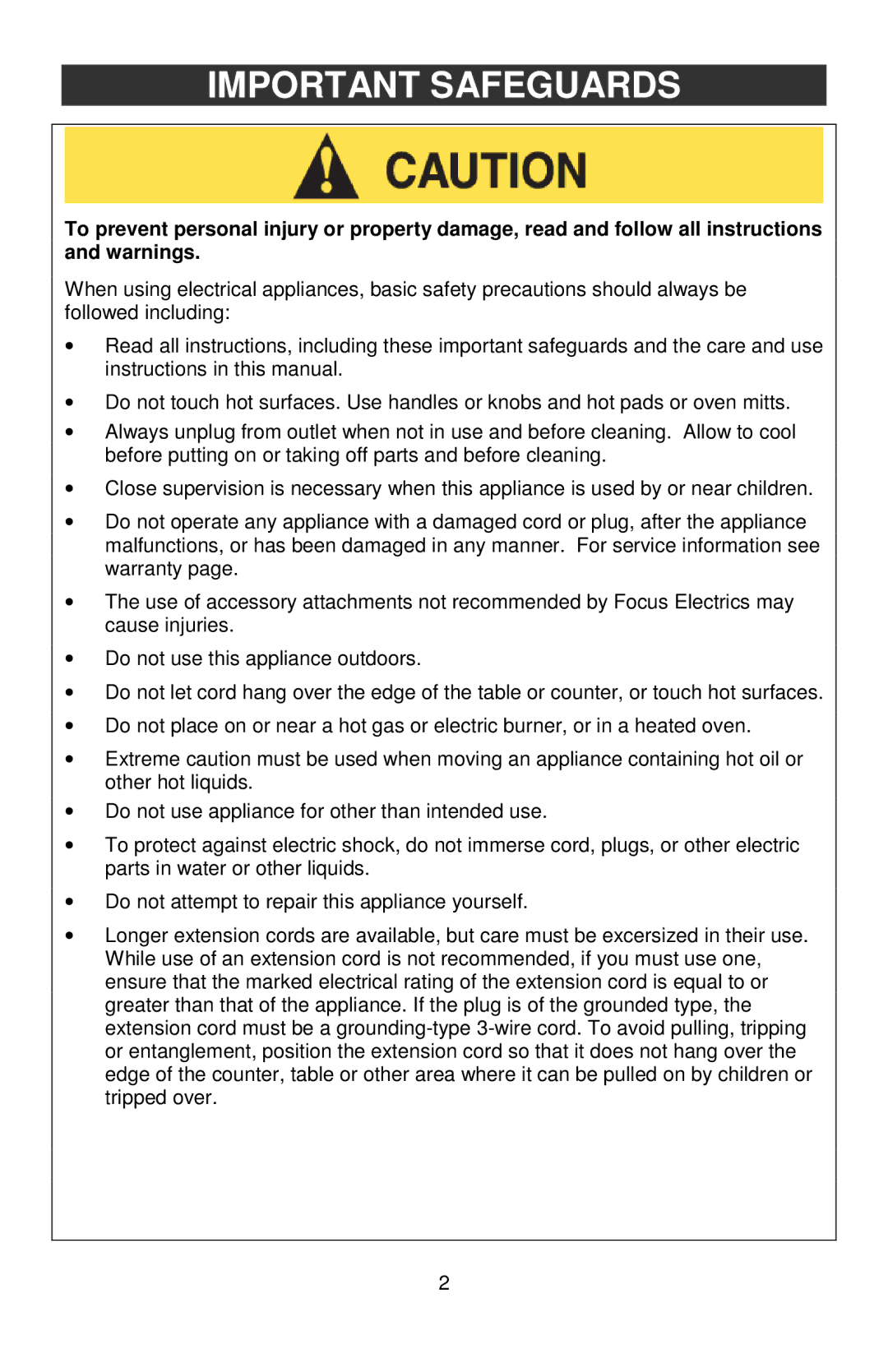 West Bend L5789, 6113 instruction manual Important Safeguards 