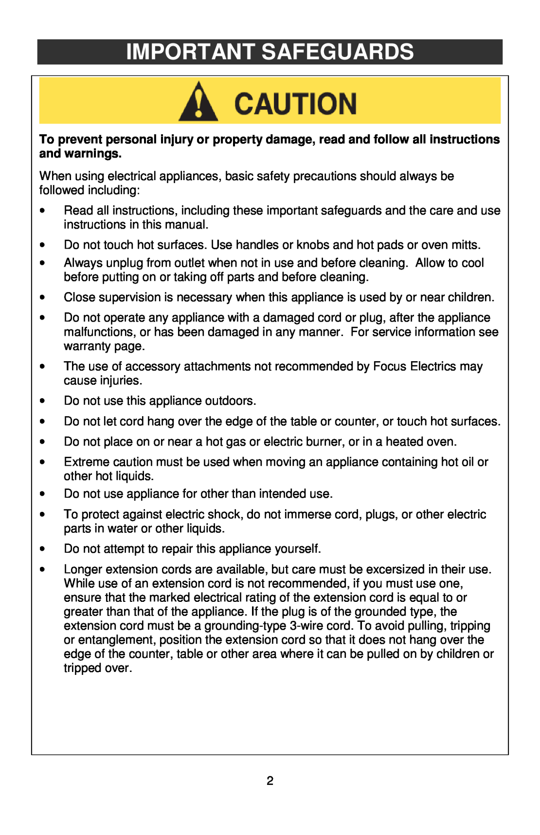 West Bend L5789, 6113 instruction manual Important Safeguards 