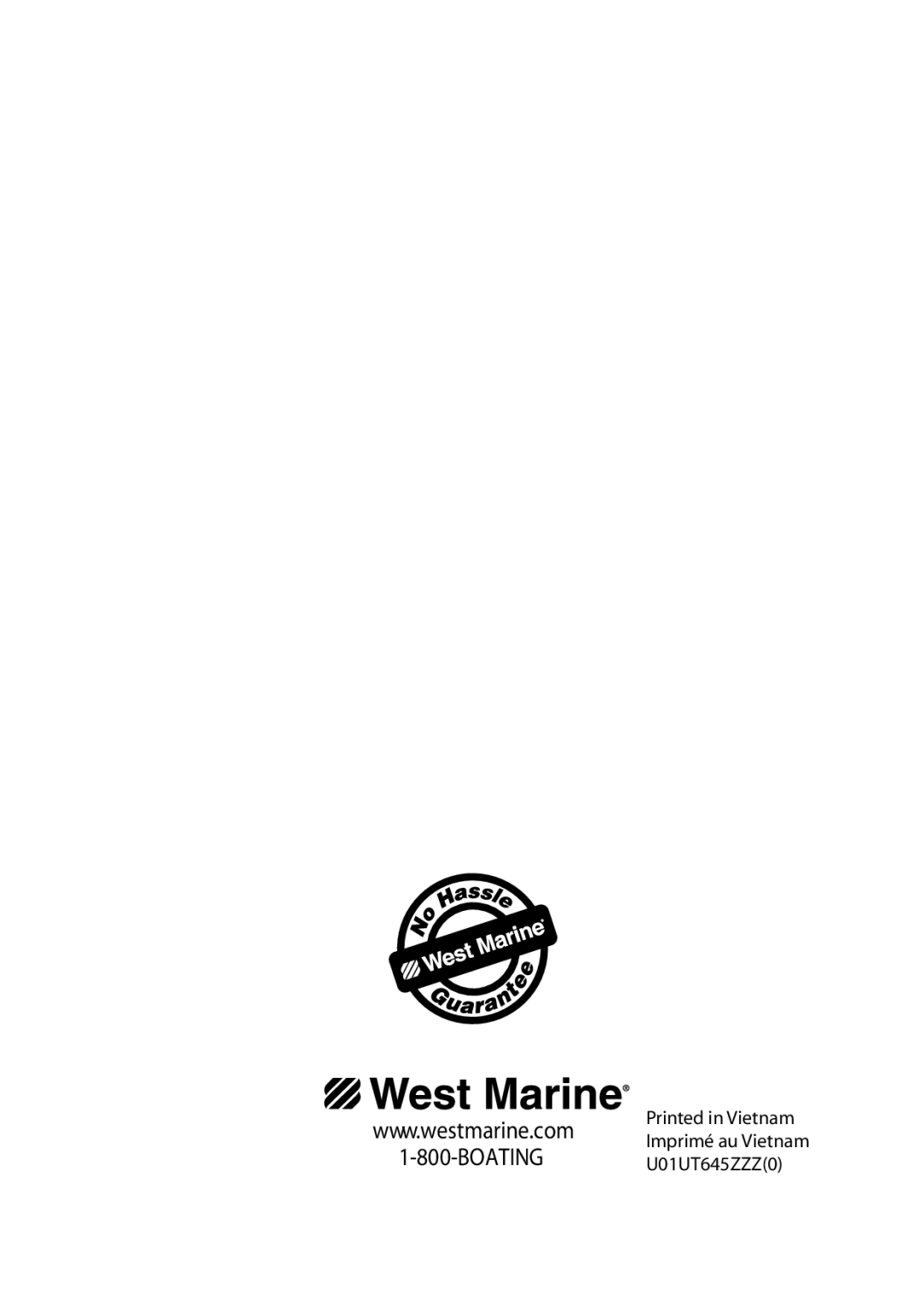 West Marine VHF155, VHF460 manual Boating 