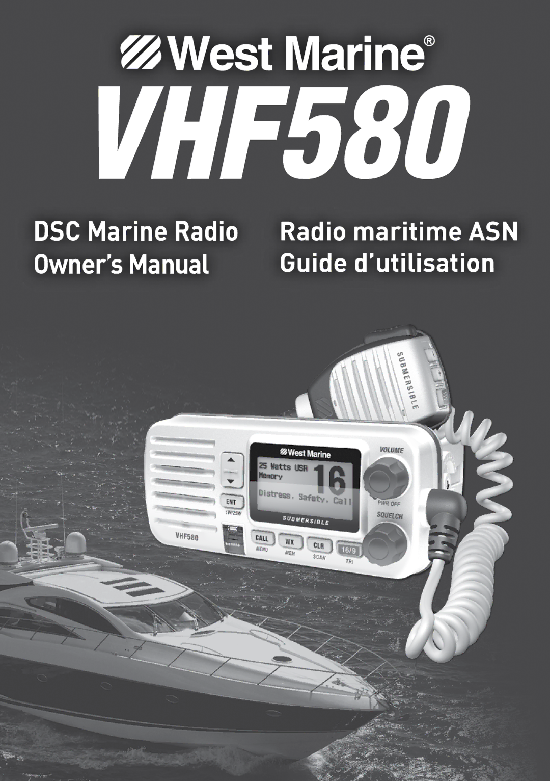 West Marine VHF580 manual DSC Marine Radio 