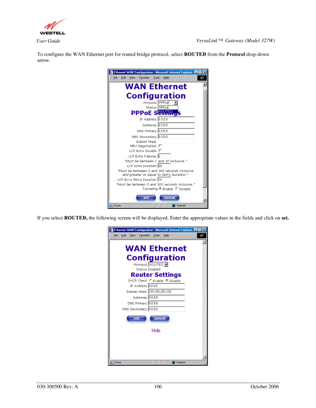 Westell Technologies 327W manual User Guide 