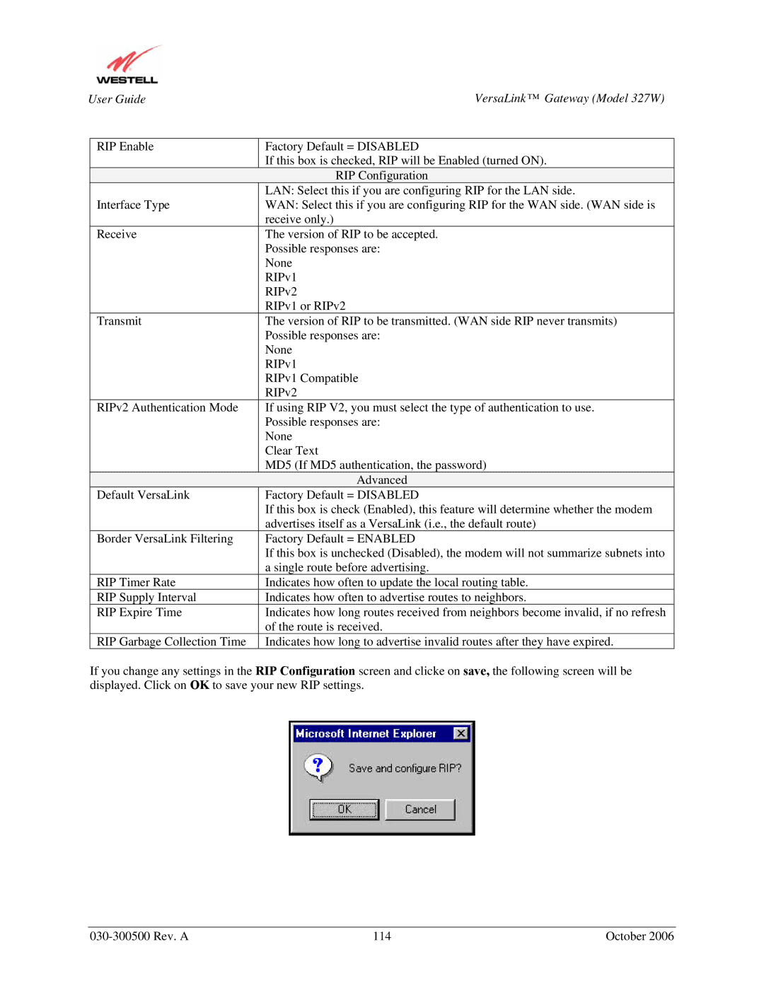 Westell Technologies 327W manual 