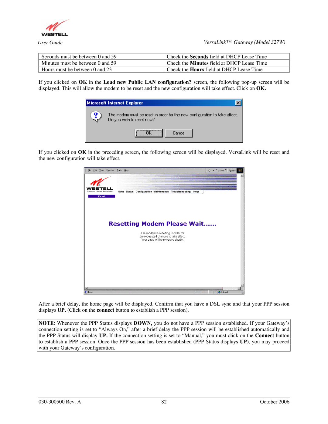 Westell Technologies 327W manual 