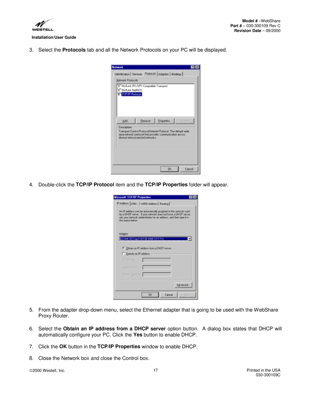 Westell Technologies 36R566 manual Revision Date 09/2000 Installation/User Guide 