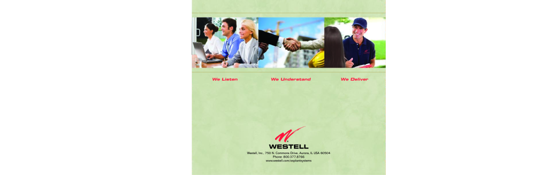Westell Technologies Power Supply Unit manual We Listen, We Understand, We Deliver 