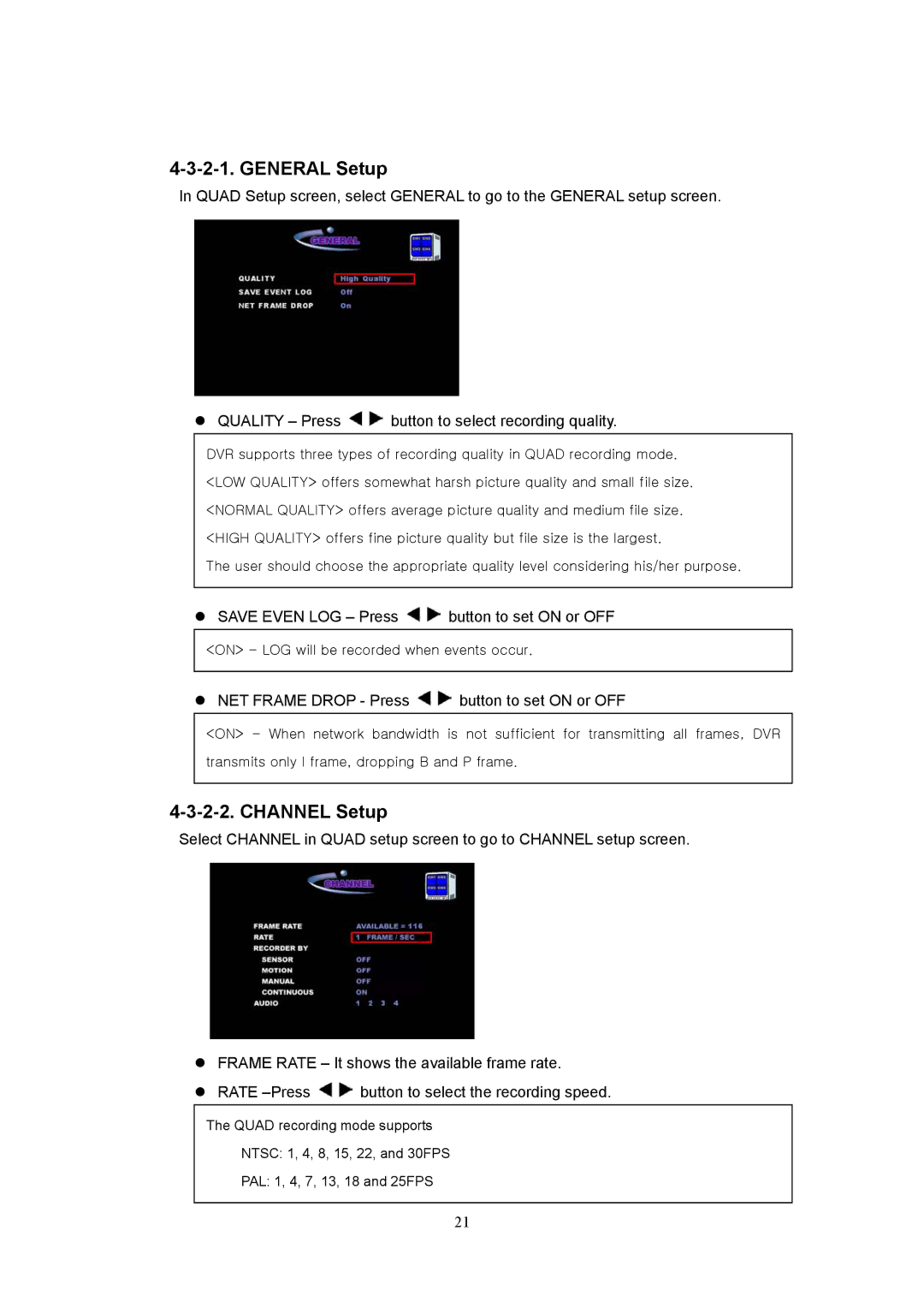 Western Digital 4CH TRIPLEX specifications General Setup 