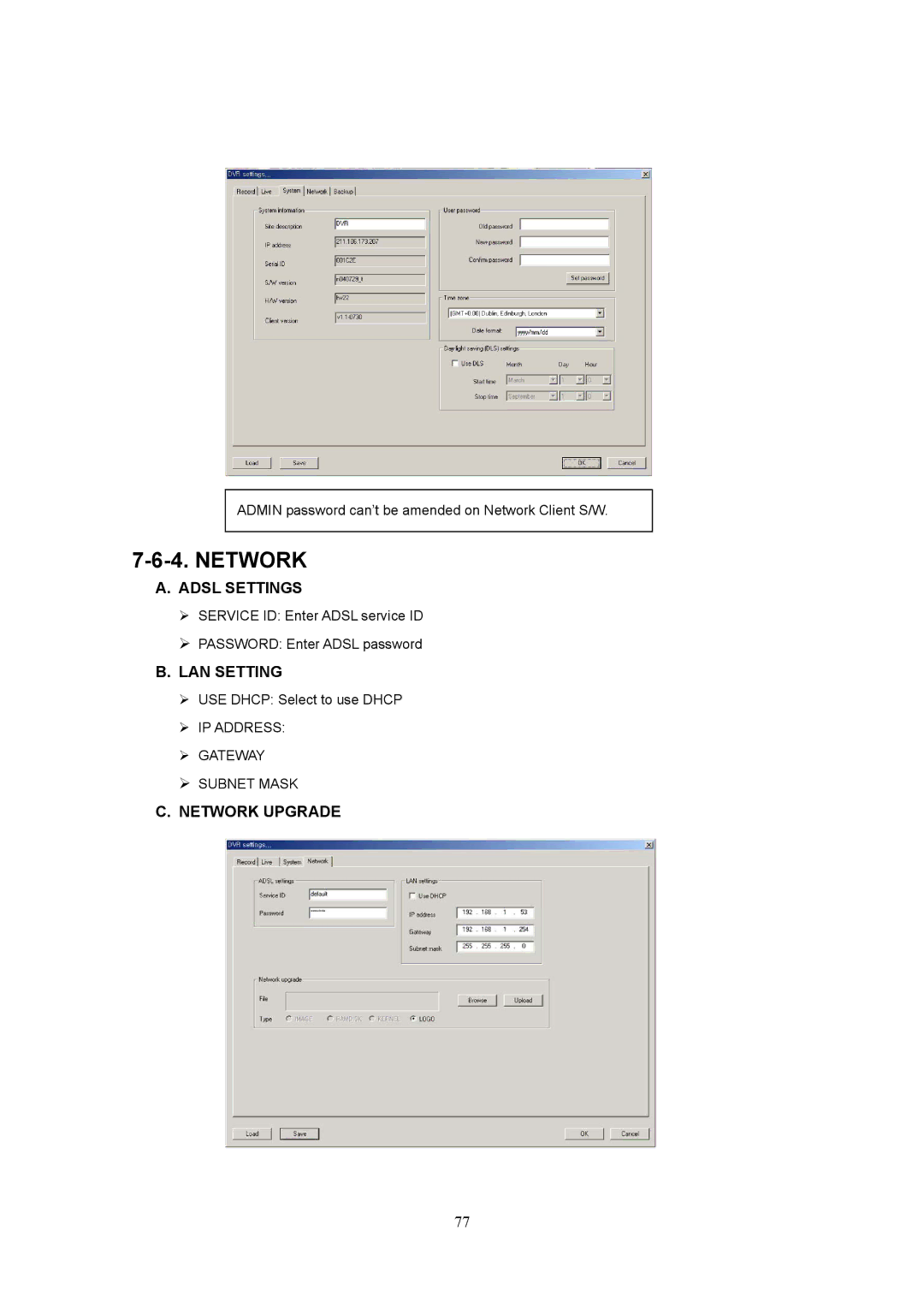 Western Digital 4CH TRIPLEX specifications Network 