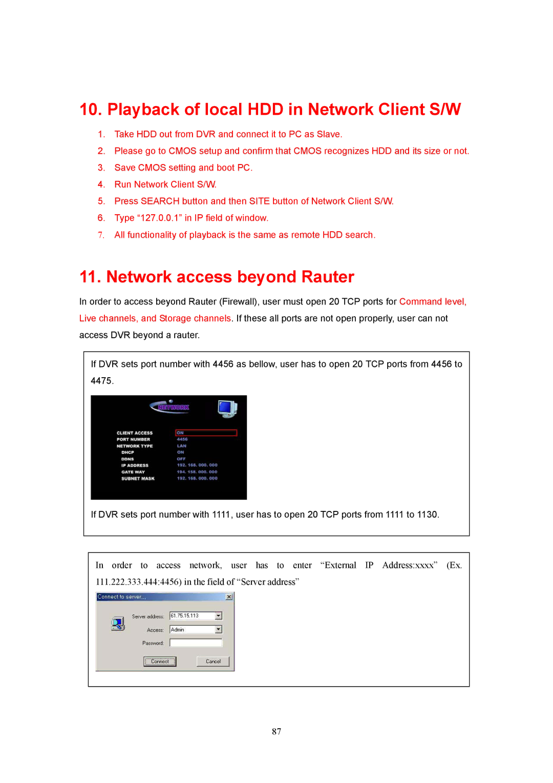 Western Digital 4CH TRIPLEX specifications Playback of local HDD in Network Client S/W 