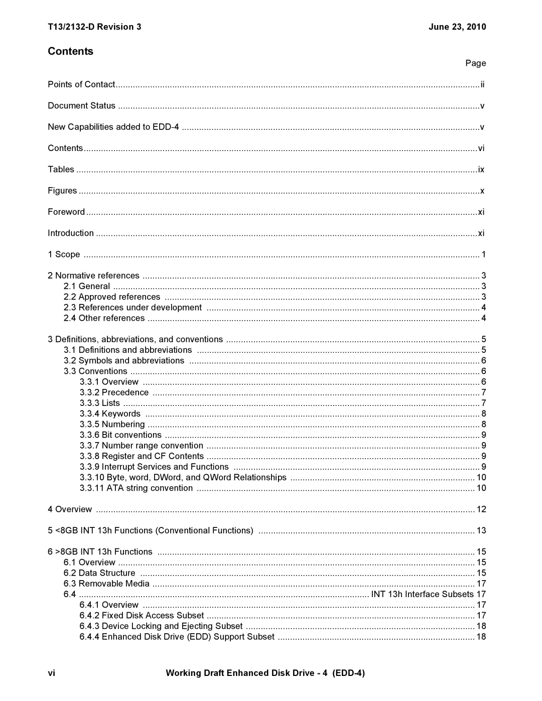 Western Digital T13/2132-D manual Contents 