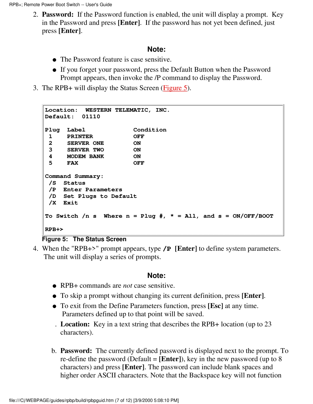 Western Telematic Remote Power Boot Switch manual Rpb+ 