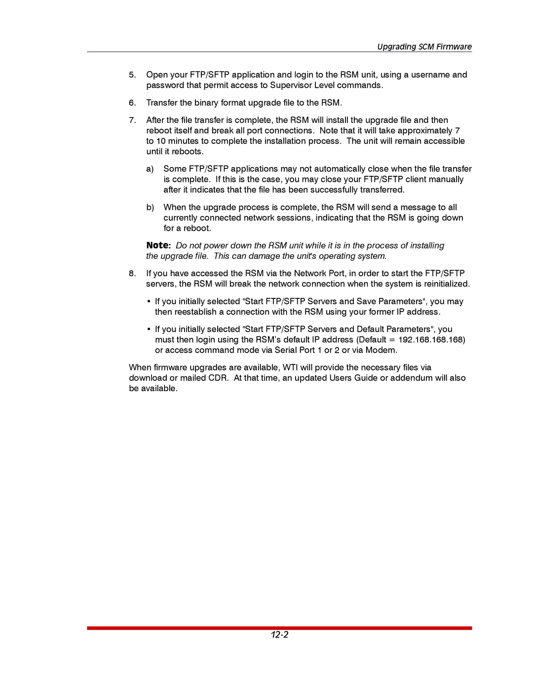 Western Telematic RSM-32DC, RSM-8, RSM-16DC manual 12-2 