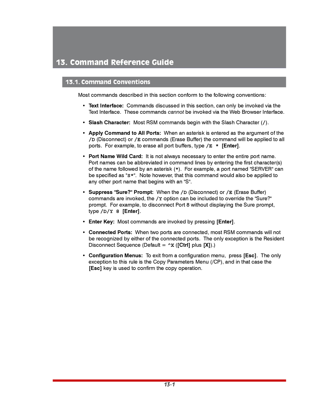 Western Telematic RSM-32DC, RSM-8, RSM-16DC manual Command Reference Guide, Command Conventions 