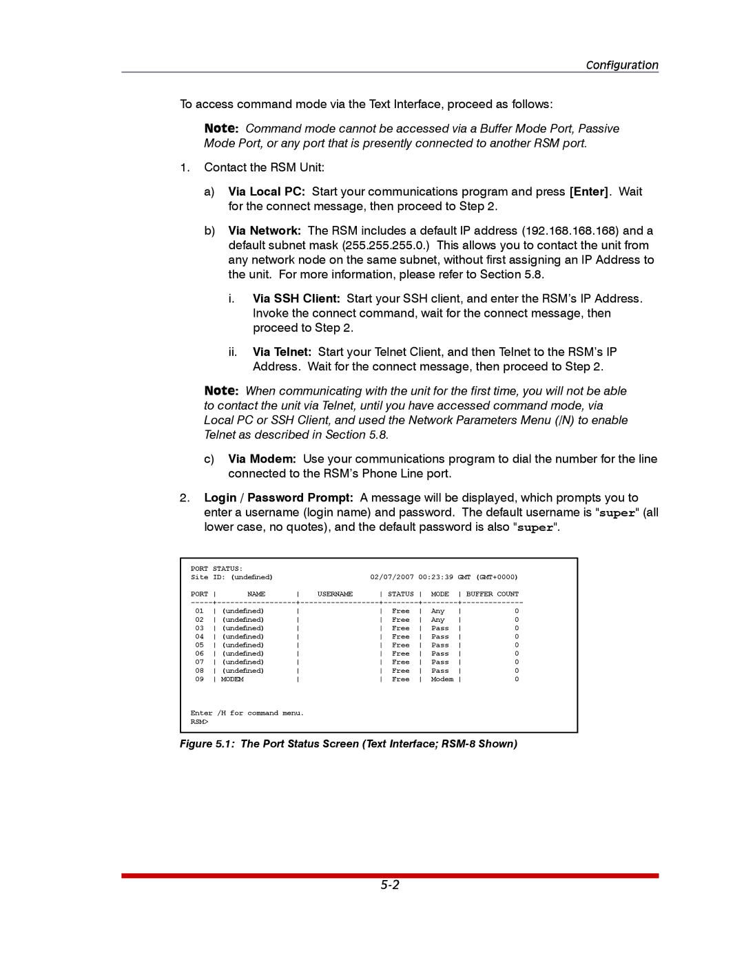 Western Telematic RSM-8, RSM-32DC, RSM-16DC manual Configuration 