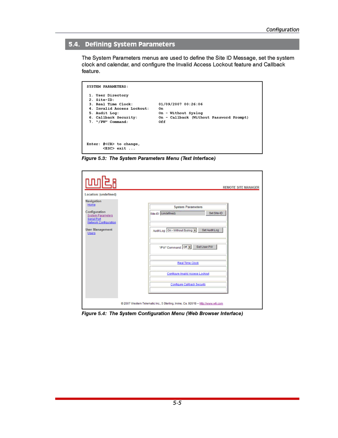 Western Telematic RSM-16DC, RSM-32DC, RSM-8 manual Defining System Parameters 