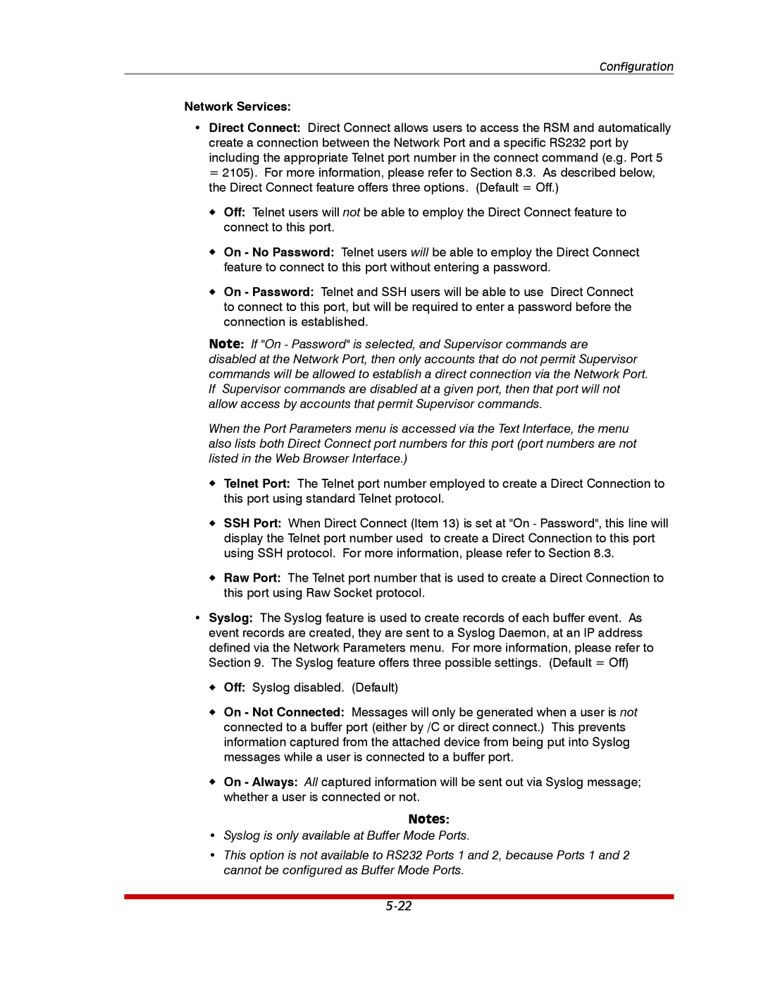 Western Telematic RSM-8, RSM-32DC, RSM-16DC manual Network Services 