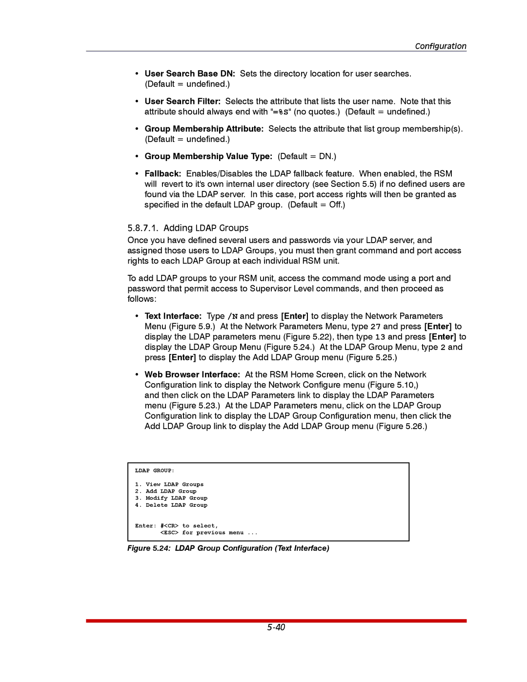 Western Telematic RSM-16DC, RSM-32DC, RSM-8 manual Group Membership Value Type Default = DN, Ldap Group 