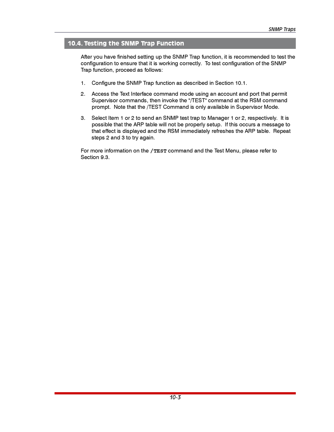 Western Telematic RSM-32DC, RSM-8, RSM-16DC manual Testing the Snmp Trap Function 